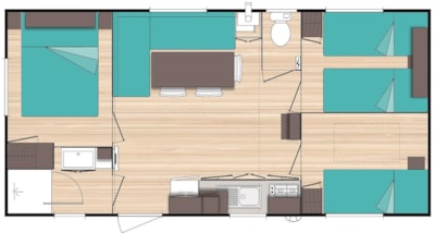 Lodge grand confort 3 bedroom (Saturday)