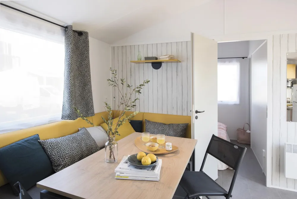 Mobilheim Confort (3 Zimmer) 31m² + Terrasse 15m²