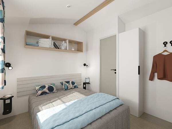 Mobil-Home Premium 32M² (2 Chambres - 2 Sdb) + Lave Vaisselle + Terrasse Semi-Couverte 15M²