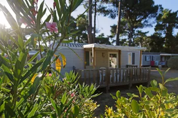 Location - Mobil-Home Confort 27.5M² (2 Chambres) + Terrasse Bois Semi-Couverte 11M² - Camping Saint Tro'Park
