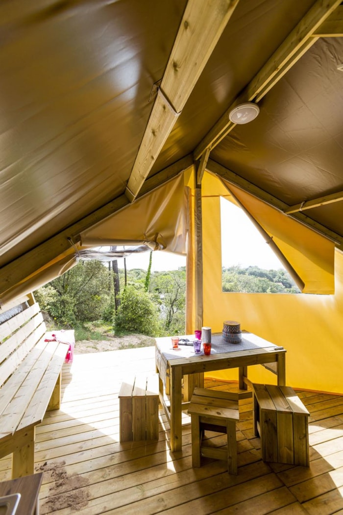 Tente Écolodge Confort 17M² (2 Chambres) - Sans Sanitaires