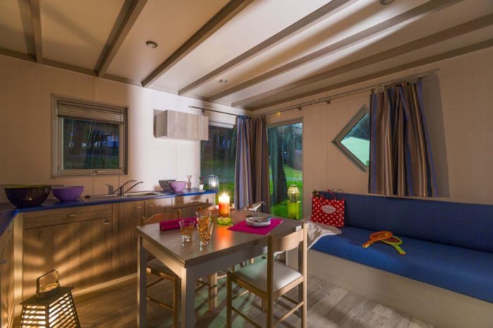 Chalet Premium 34M² (3 Chambres) + Climatisation + Lave-Vaisselle + Terrasse Couverte