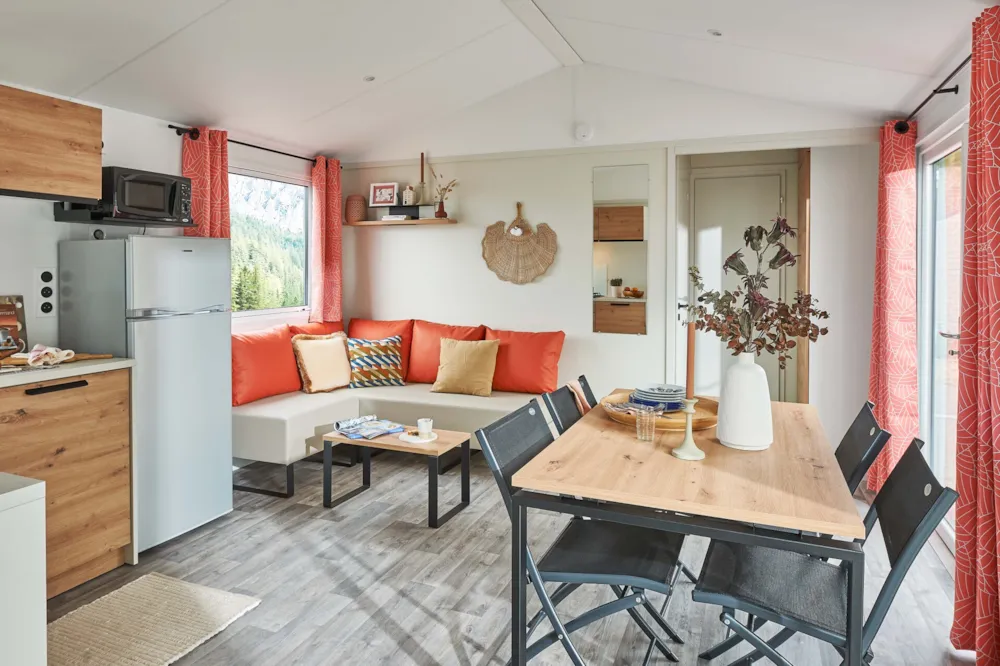 Huuraccommodatie(s) - Mobil-Home Premium 31M² (2 Chambres) + Lave Vaisselle + Terrasse Semi-Couverte 15M² - Camping Saint Tro'Park