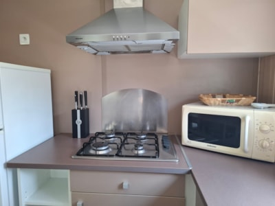 Chalet Premium 34m² (3 bedrooms) + air conditioning + sheltered terrace +Dishwasher — 3