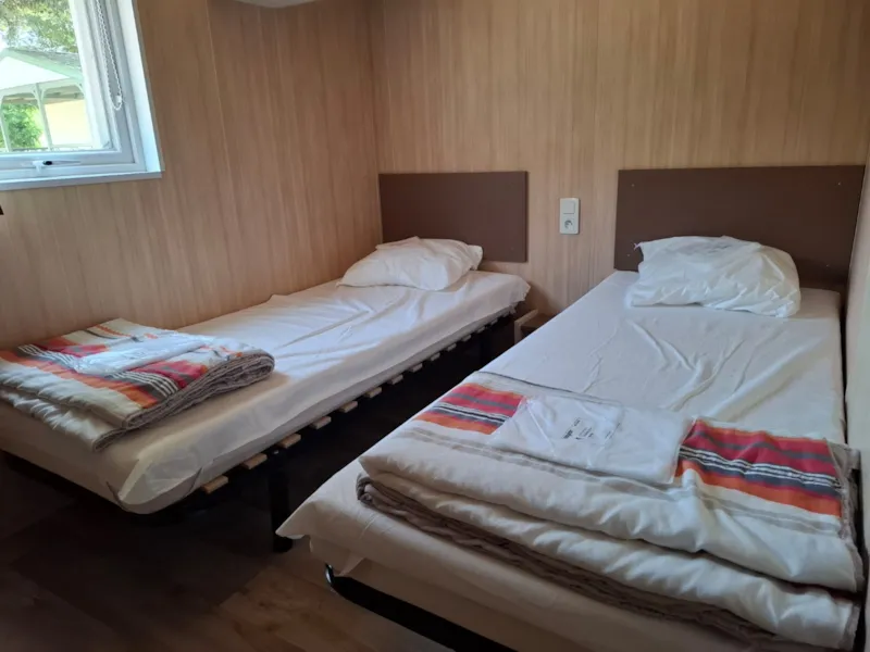 Chalet Premium 34M² (3 Chambres) + Climatisation + Lave-Vaisselle + Terrasse Couverte