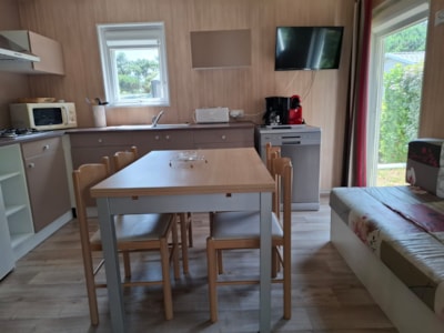 Chalet Premium 34m² (3 bedrooms) + air conditioning + sheltered terrace +Dishwasher — 9