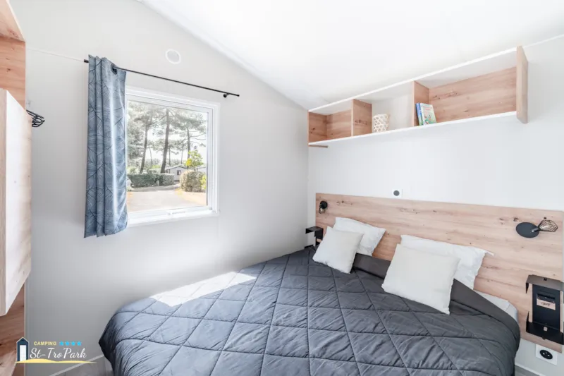 Mobil-Home Premium 31M² (2 Chambres) + Lave Vaisselle + Terrasse Semi-Couverte 15M²