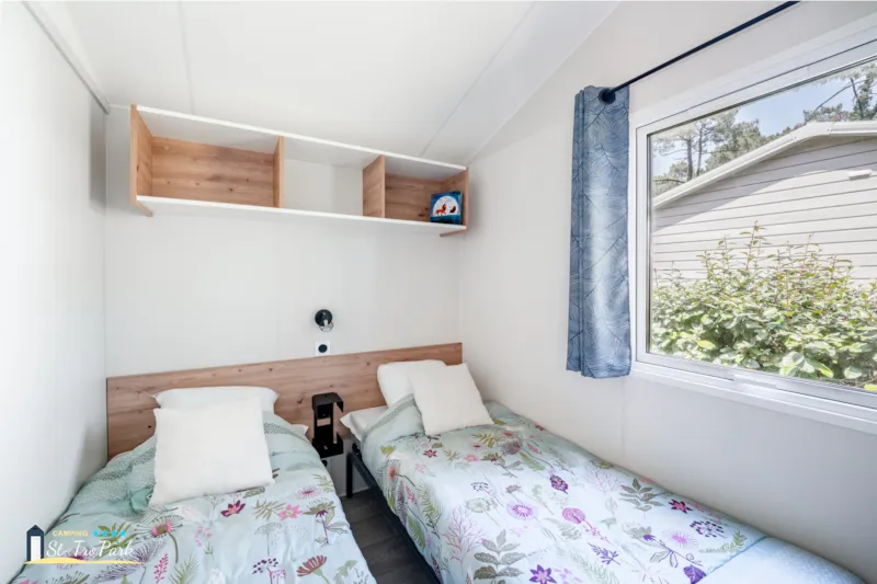 Mobil-Home Premium 31M² (2 Chambres) + Lave Vaisselle + Terrasse Semi-Couverte 15M²