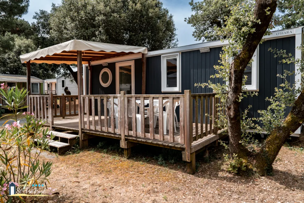 Location - Mobilhome Confort 31M² (3 Chambres) + Terrasse Bois Semi-Couverte 15M² - Camping Saint Tro'Park