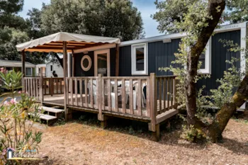 Location - Mobilhome Confort 31M² (3 Chambres) + Terrasse Bois Semi-Couverte 15M² - Camping Saint Tro'Park