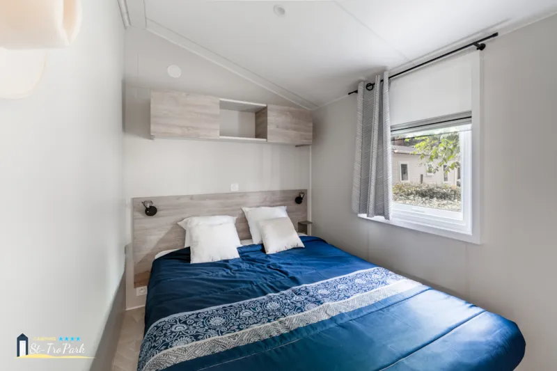 Mobil-Home Premium 19M² (1 Chambre) + Lave-Vaisselle + Terrasse Semi-Couverte 11M²