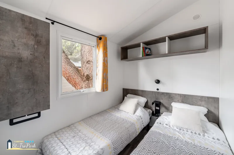 Mobil-Home Premium 33M² (3 Chambres) + Lave Vaisselle + Lit 160 + Terrasse Semi-Couverte 15M²