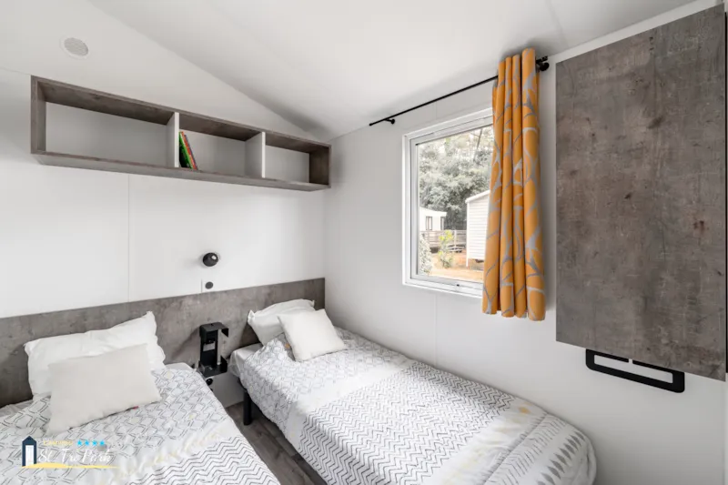 Mobil-Home Premium 33M² (3 Chambres) + Lave Vaisselle + Lit 160 + Terrasse Semi-Couverte 15M²