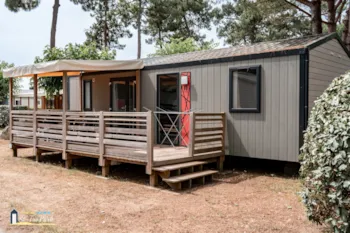 Location - Mobil-Home Premium 33M² (3 Chambres) + Lave Vaisselle + Lit 160 + Terrasse Semi-Couverte 15M² - Camping Saint Tro'Park