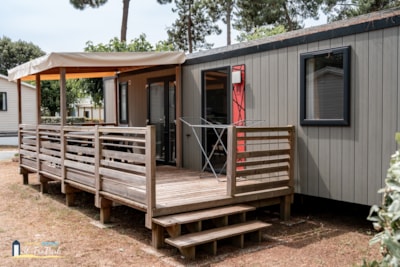 Mobile home Premium - 33 m² (3 bedrooms) + Dishwasher + Semi-covered terrace 15 m² — 2