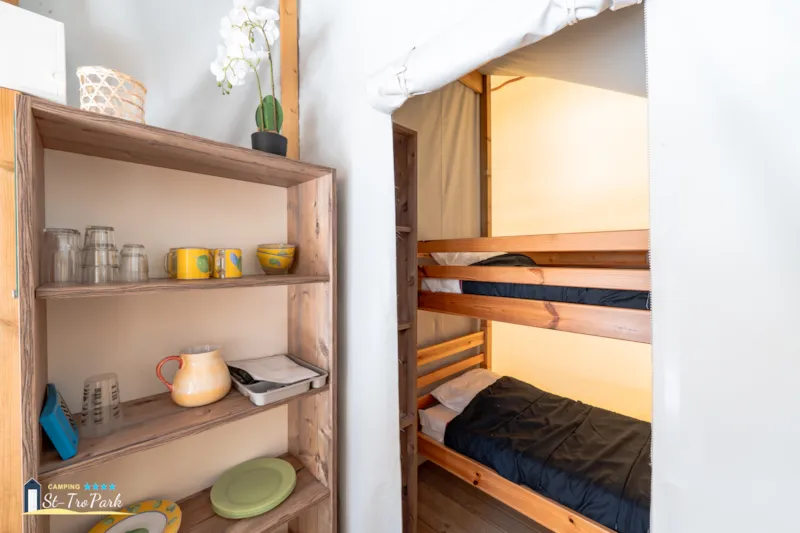 Tente Écolodge Confort 17M² (2 Chambres) - Sans Sanitaires