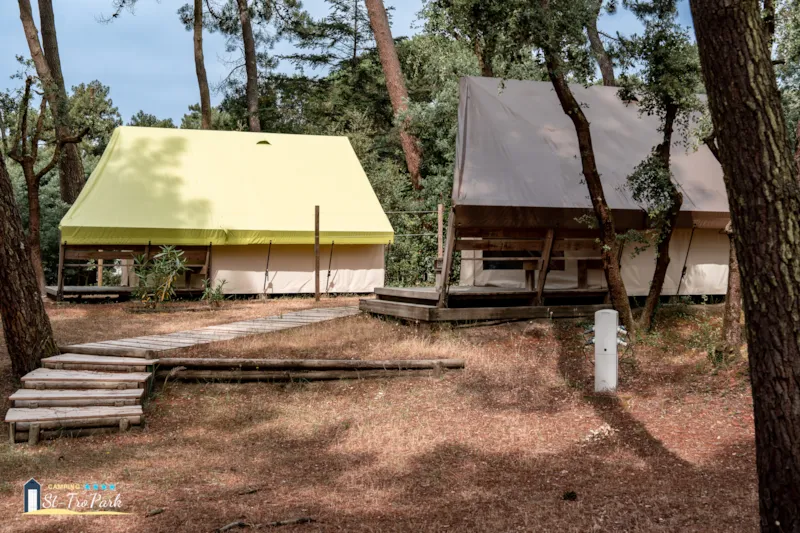 Tente Écolodge Confort 17M² (2 Chambres) - Sans Sanitaires