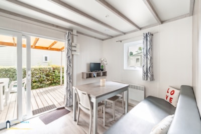 Chalet Confort 26.5m² (2 bedrooms) + sheltered terrace + TV — 9