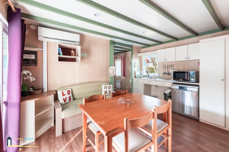 Mobil-Home Premium 32M² (2 Chambres) Réservé Aux Personnes À Mobilité Réduite Avec Climatisation