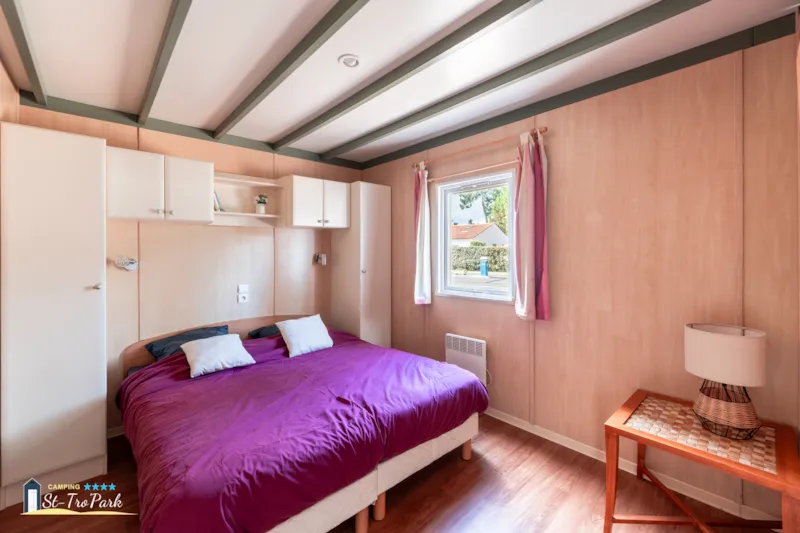 Chalet Premium 35M² (2 Chambres) + Climatisation + Lave-Vaisselle + Terrasse Couverte 12M²