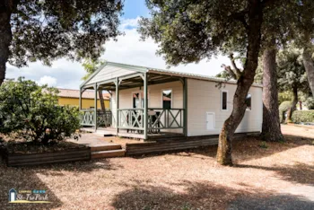 Location - Chalet Premium 35M² (2 Chambres) + Climatisation + Lave-Vaisselle + Terrasse Couverte 12M² - Camping Saint Tro'Park