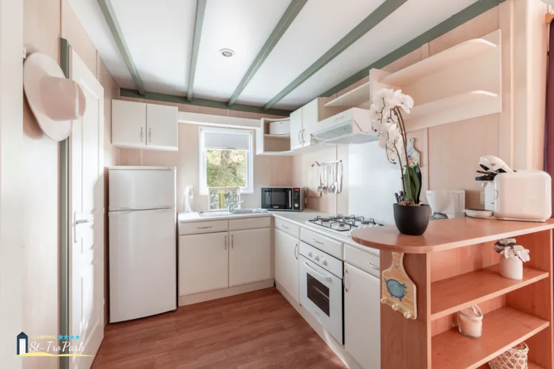 Chalet Premium 46M² (3 Chambres) + Climatisation + Lave-Vaisselle + Terrasse Couverte