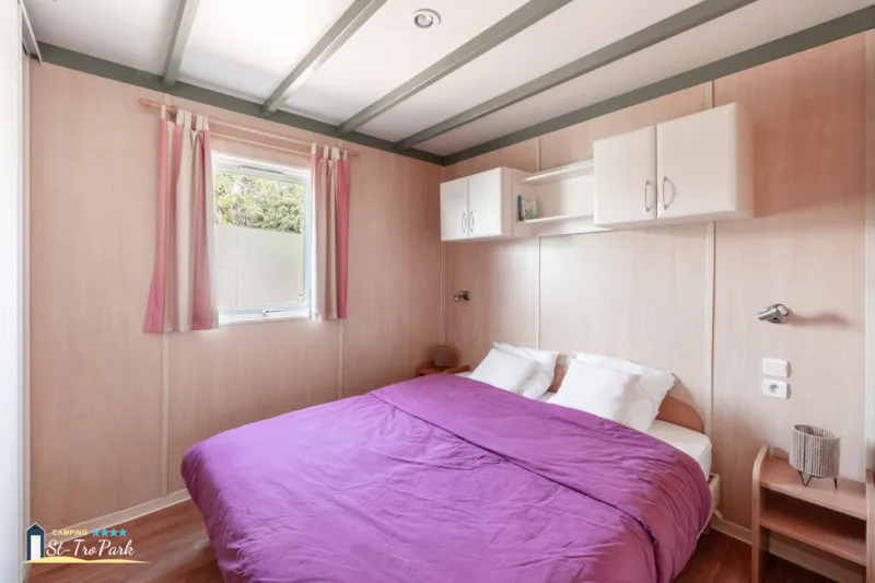 Chalet Premium 46M² (3 Chambres) + Climatisation + Lave-Vaisselle + Terrasse Couverte