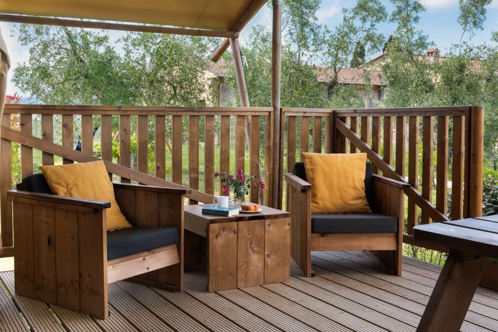 Location - Tente Ecolodge Safari - Sanitaire + Cuisine - Camping Saint Tro'Park