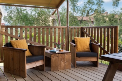 Tente Ecolodge Safari - Sanitaire + Cuisine — 1
