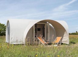 Mietunterkunft - Coco Sweet 16M² + Terrasse - Ohne Sanitäranlagen - Flower Camping l'Ile des Trois Rois