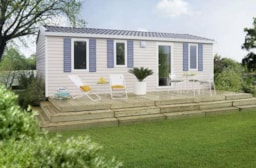 Location - Mobilhome Confort 29M²  -  Pmr (2 Chambres) + Terrasse - Flower Camping l'Ile des Trois Rois