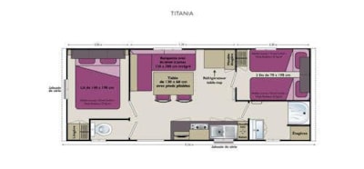 Mobilhome Confort 29m² (2 bedrooms) + terrace — 5