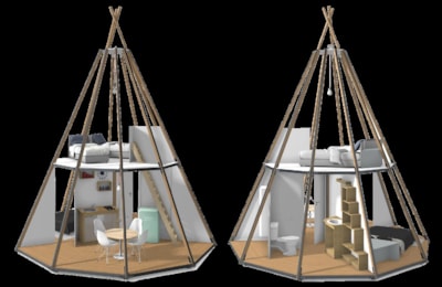 Tepee 34m² + terrace - with private facilities — 4