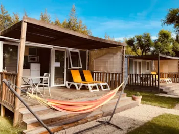 Mietunterkunft - Mobil-Home 2 Places Premium - CAMPING PEGOMAS