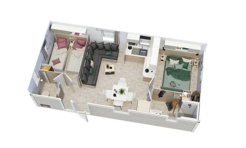 Mobilhome 2 Chambres Azale