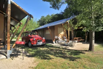 Huuraccommodatie(s) - Lodge Safari - Uniek Premium, 2 Slaapkamers 4/5 P., Sde - Camping Le Village du Port