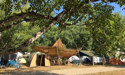 COMFORT pitch for 2 people, minimum 80 m², 16A electricity, drinking water, sanitation on site, — 3