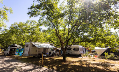 Camping-car, van, CONFORT XL pitches, over 100 m², 16A electricity, drinking water tap, drainage, — 1