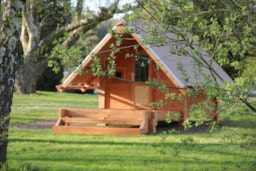 Mietunterkunft - Hölzerner Bungalow La Baroude (Ohne Sanitäranlagen) - Camping Ile de Boulancourt