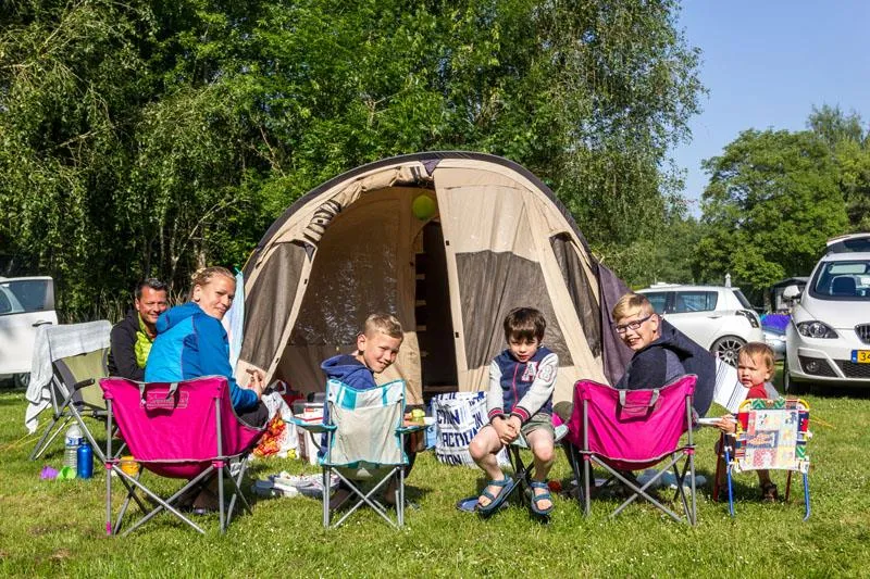 Pitch tent , caravan or camping-car