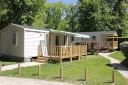 Accommodation - Mobile Home Ecureuil 23M² - 2 Bedrooms - Camping Ile de Boulancourt