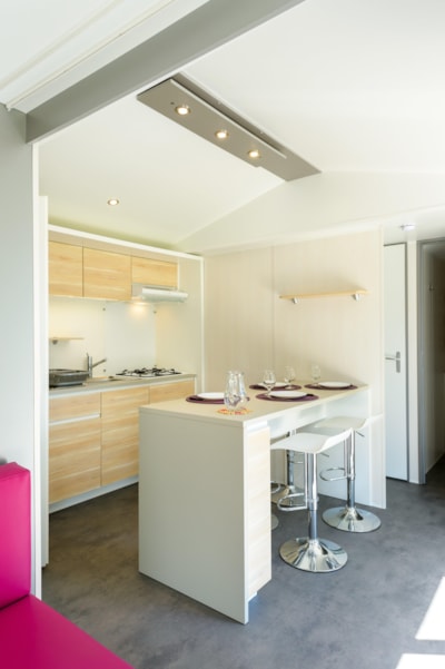Mobile home Perceval Standard 31m² (2 bedrooms) + sheltered  terrace + TV — 3