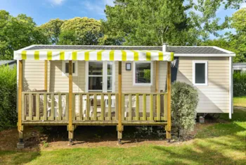Mietunterkunft - Mobilheim Morgane Premium 33M² (2 Zimmer) + Überdachte Terrasse - Flower Camping le Kergariou