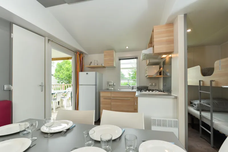 Mobil Home Arthur Confort 29M² (3 Chambres) + Terrasse Semi-Couverte