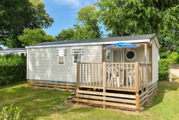 Mietunterkunft - Mobilheim Arthur Confort 29M² (3 Zimmer) + Halbüberdachte Terrasse - Flower Camping le Kergariou