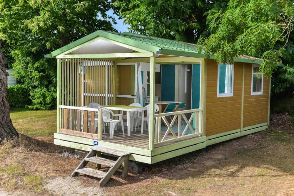 Huuraccommodatie(s) - Chalet Standard 25M² (2 Slaapkamers) + Overdekt Terras - Flower Camping le Kergariou