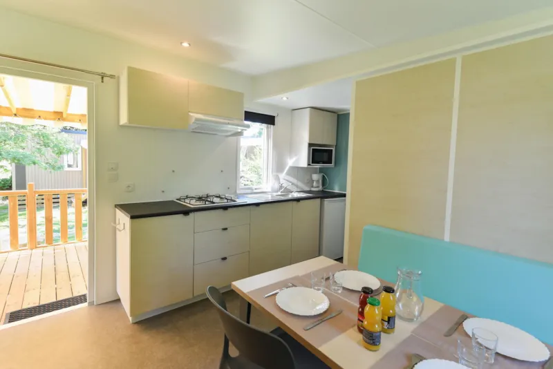 Mobil-Home Caélia Standard 27M² (2 Chambres) + Terrasse Couverte / Zone Piétonne