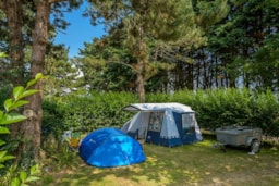 Kampeerplaats(en) - Basisprijs Natuurplaats (1 Tent, Caravan Of Camper / 1 Auto) - Flower Camping le Kergariou