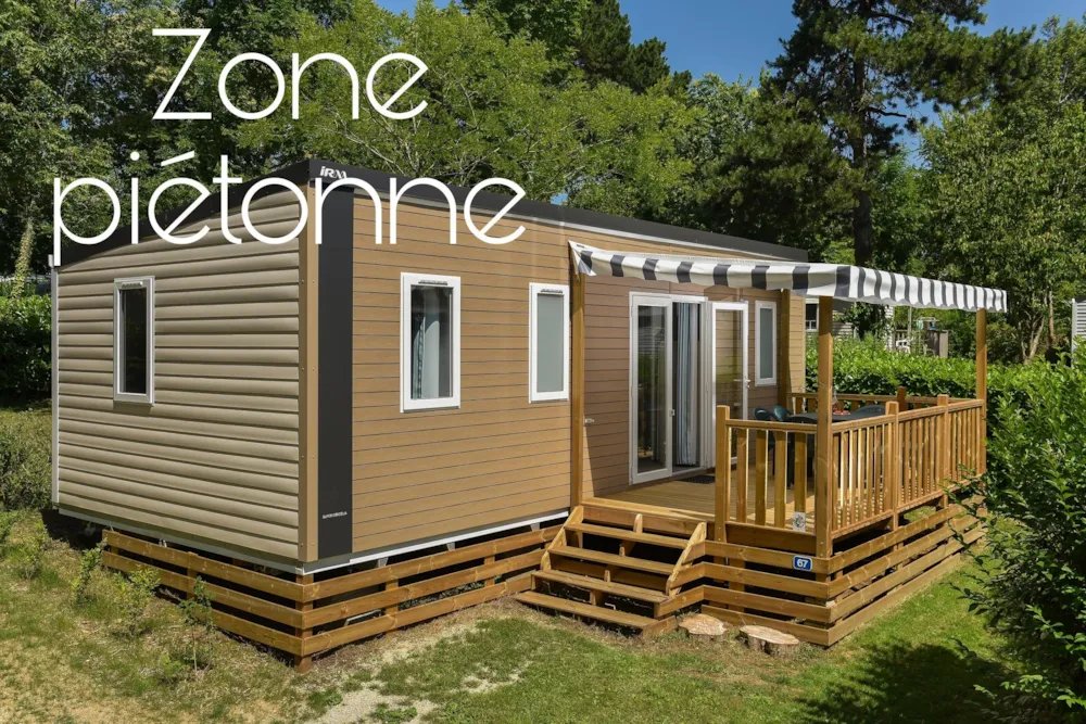 Huuraccommodatie(s) - Stacaravan Caélia Confort  31M² (3 Slaapkamers) + Overdekt Terras - Flower Camping le Kergariou