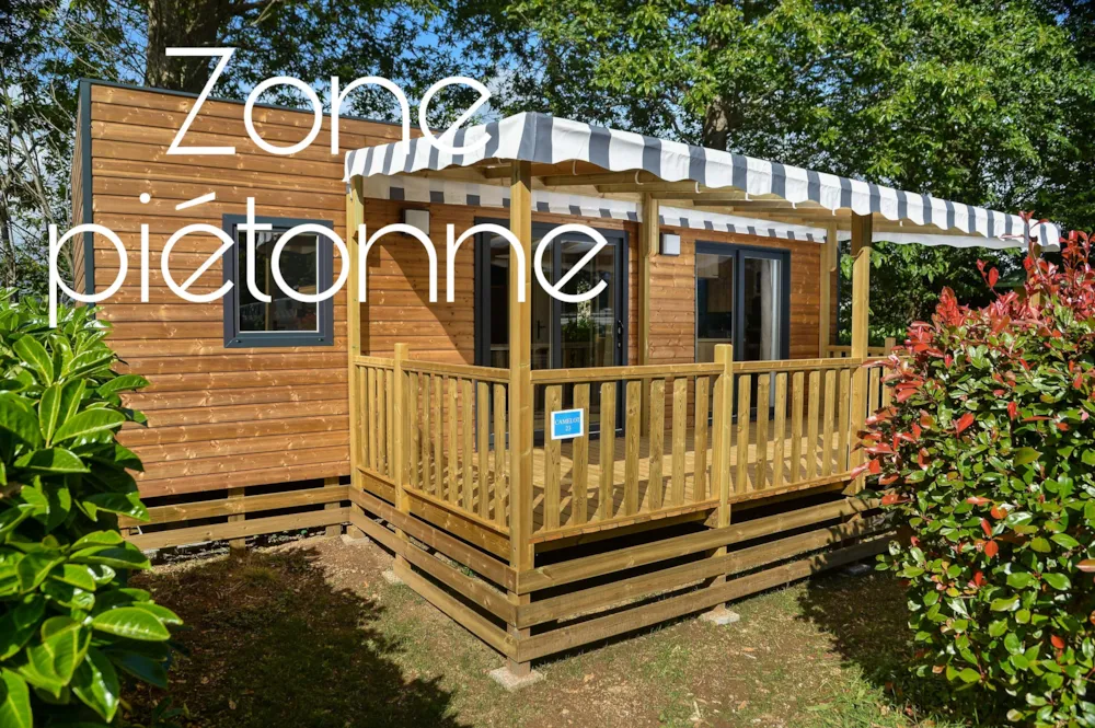 Huuraccommodatie(s) - Stacaravan Premium Camelot 32M² (2 Slaapkamers) + Overdekt Terras - Flower Camping le Kergariou
